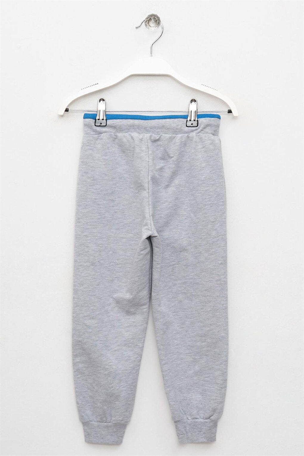 Boy's Gray Pocket Detailed Elastic Waist Cuff Sweatpants