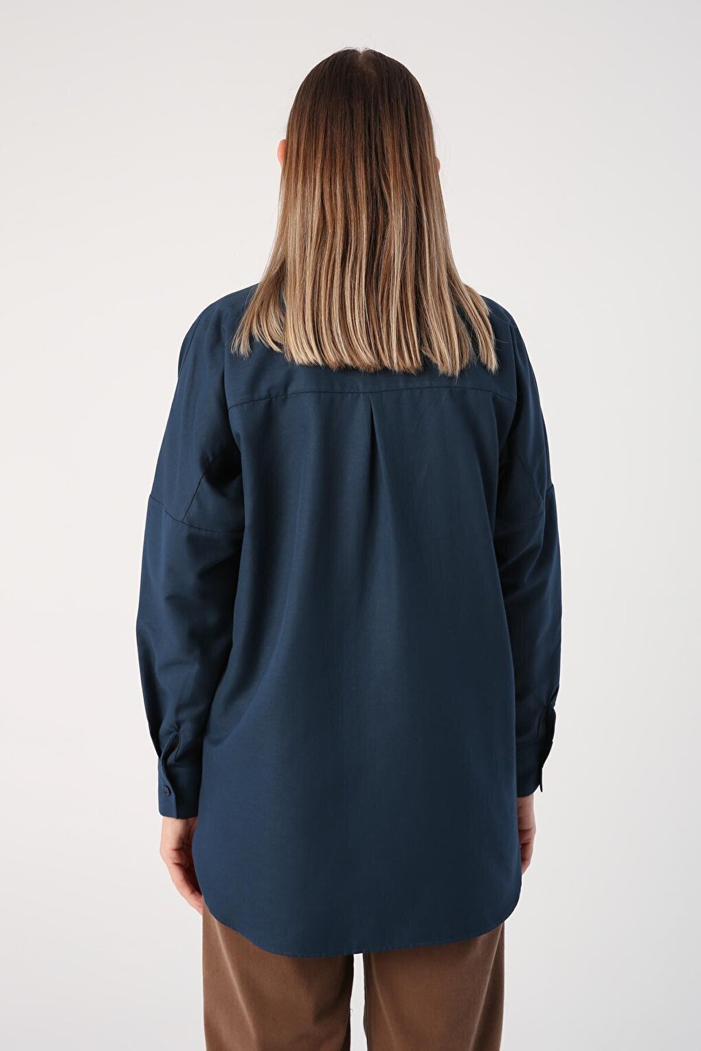 Dark Indigo Oversize Basic Shirt