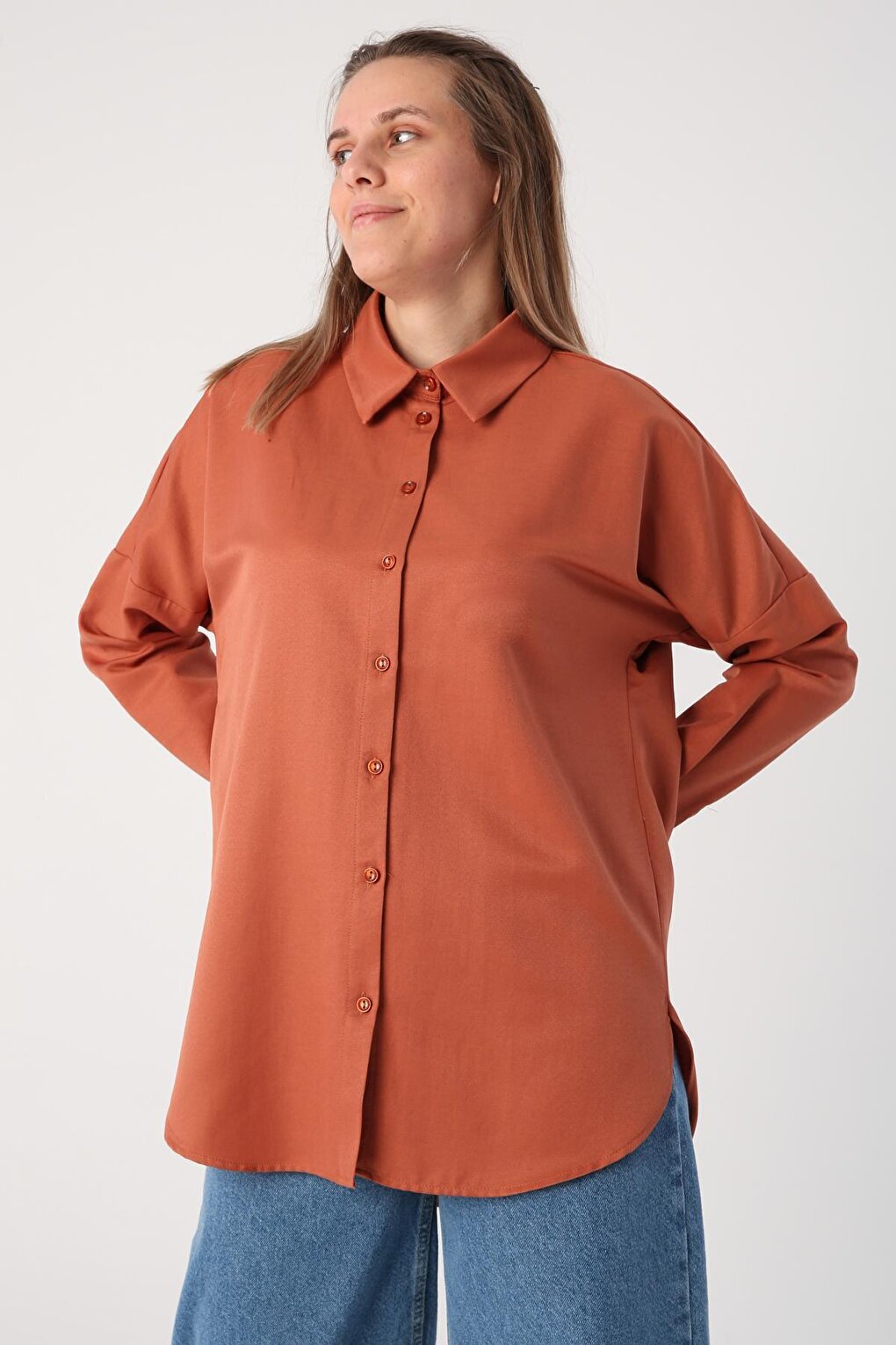 Soft Tile Oversize Basic Shirt