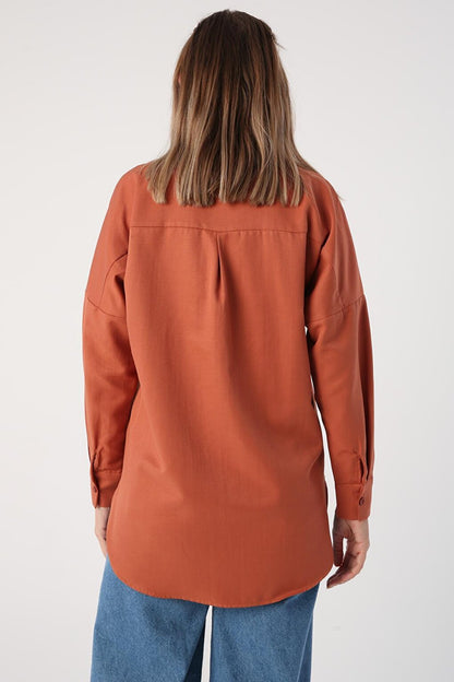 Soft Tile Oversize Basic Shirt