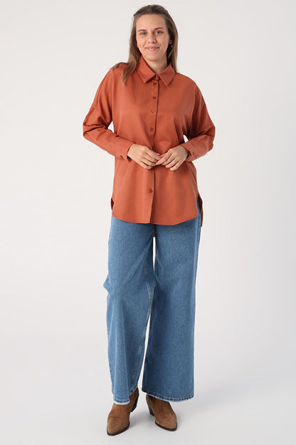 Soft Tile Oversize Basic Shirt