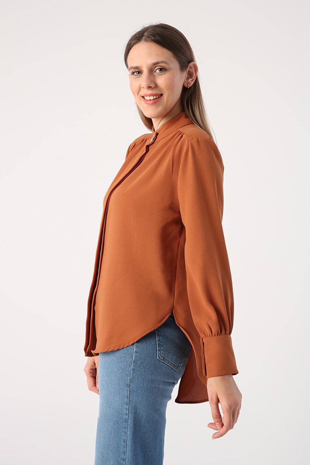 Taba Collar Short Shirt