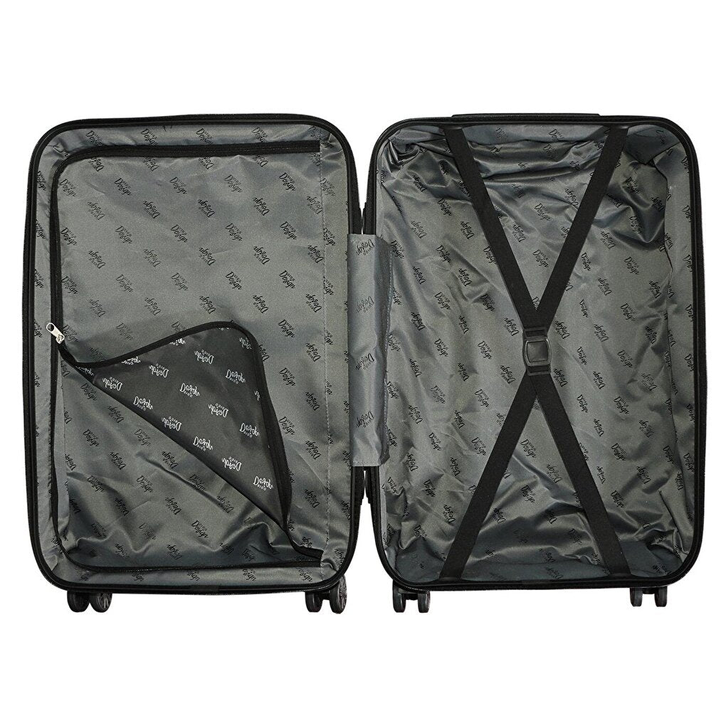 Moods Up Anthracite 3-piece suitcase set