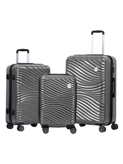 Moods Up Anthracite 3-piece suitcase set