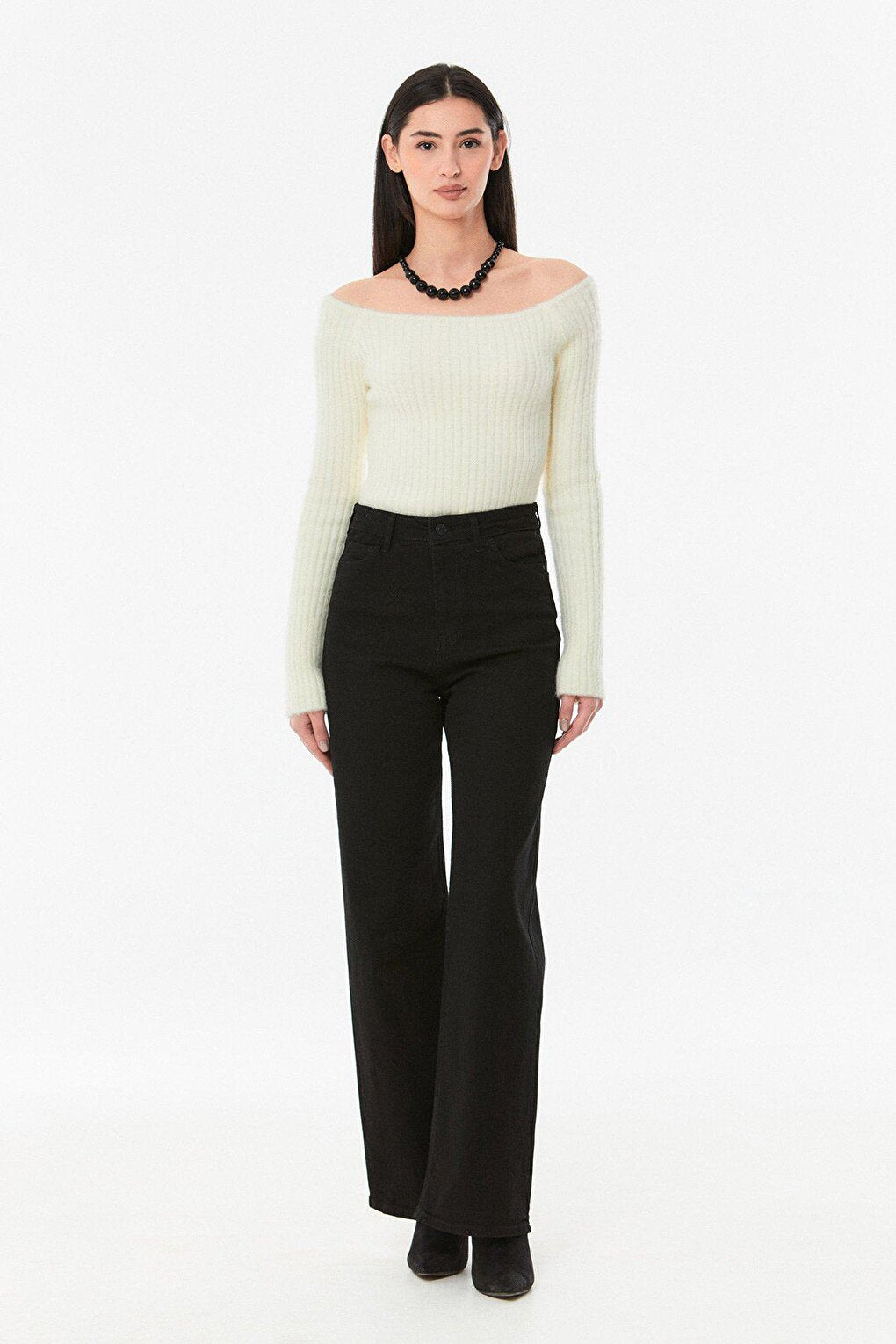 High Waist Palazzo Jean