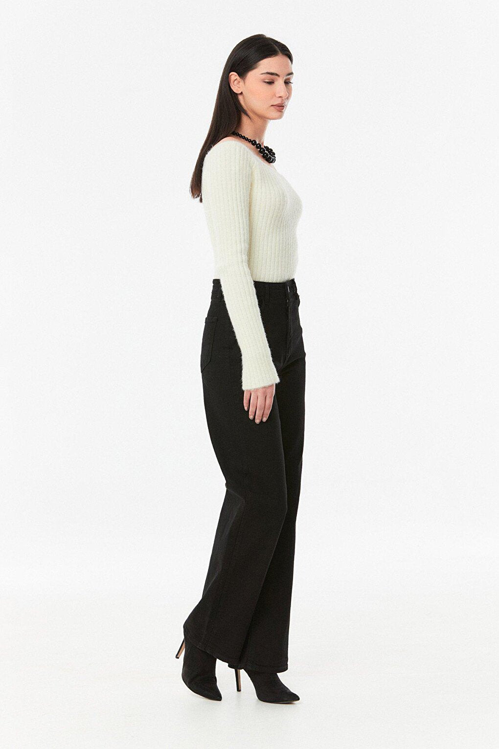 High Waist Palazzo Jean