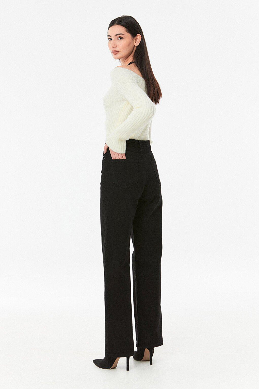 High Waist Palazzo Jean