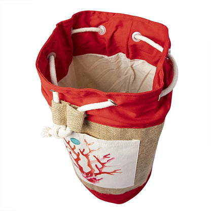 Coral Jute Bag