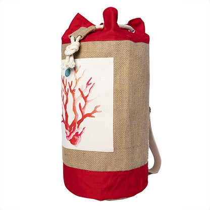 Coral Jute Bag