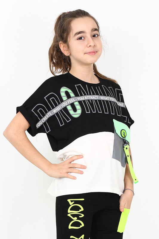 Girl Child Pocket T-Shirt 10-15 Years 14051