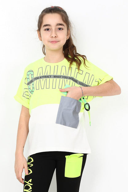 Girl Child Pocket T-Shirt 10-15 Years 14051