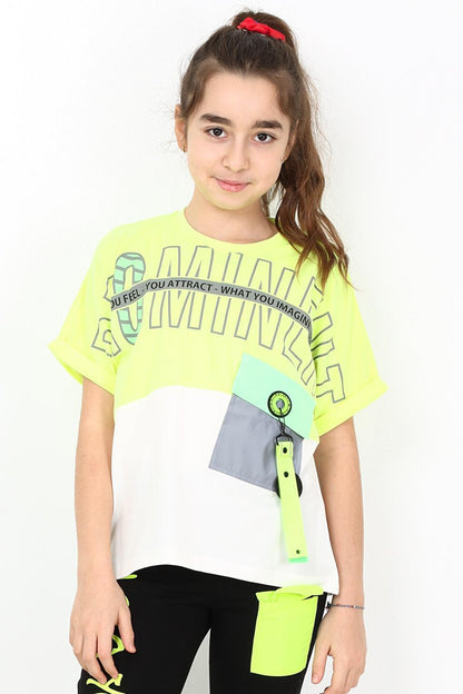 Girl Child Pocket T-Shirt 10-15 Years 14051