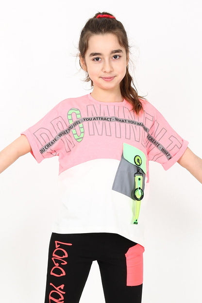 Girl Child Pocket T-Shirt 10-15 Years 14051