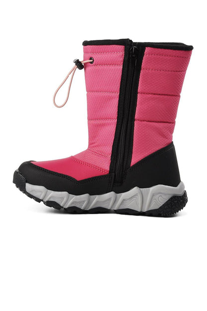 Molina-F Fuchsia Fleece Girls Snow Boots