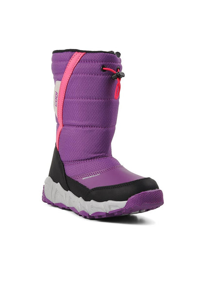 Molina-F Purple Water Repellent Children's Snow Boots