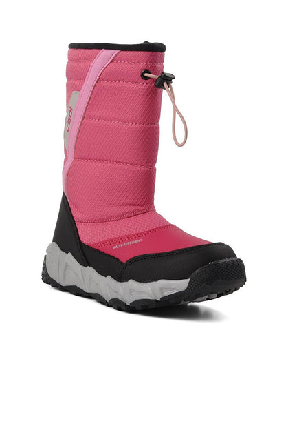 Molina-F Fuchsia Fleece Girls Snow Boots