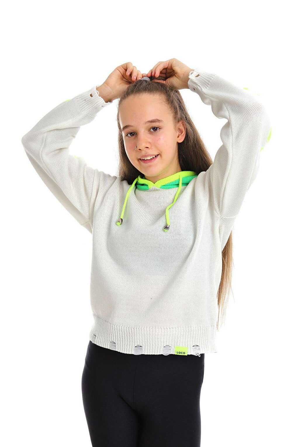 Girl's Knitted Knitwear Sweatshirt 10-15 Years 14049