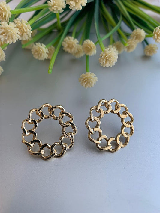 Chain Circle Earrings