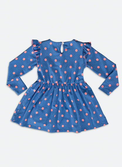 Polka Dot Fluffy Girls Dress