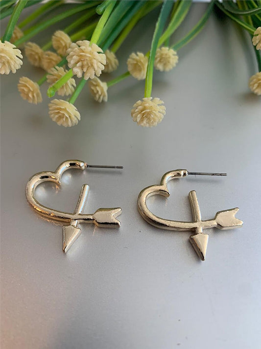 Heart and Arrow Earrings