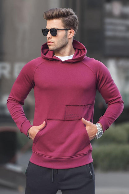 Claret Red Hooded Sweatshirt 6151