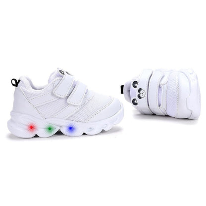 Caty Lighted Velcro Girls/Boys Sneakers