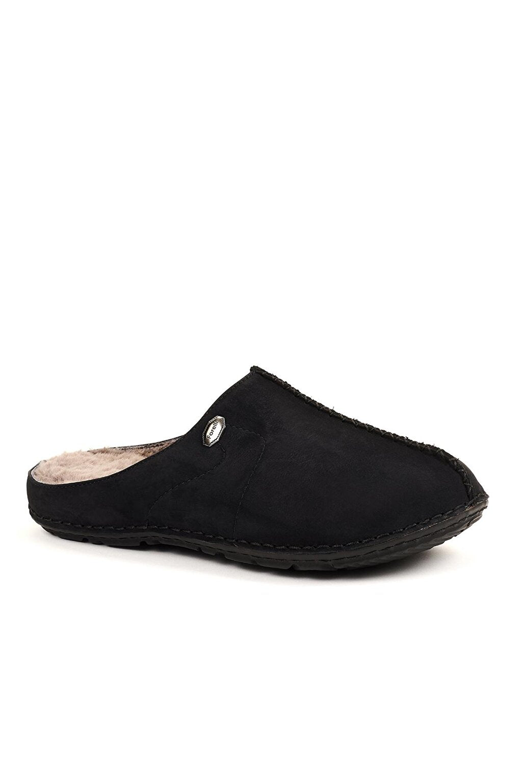 EDEL-G healthy Men's Slippers Black Nubuck