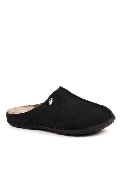 EDEL-G healthy Men's Slippers Black Nubuck