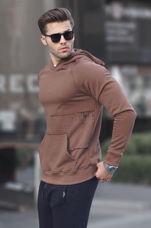 Brown Hooded Sweatshirt 6151