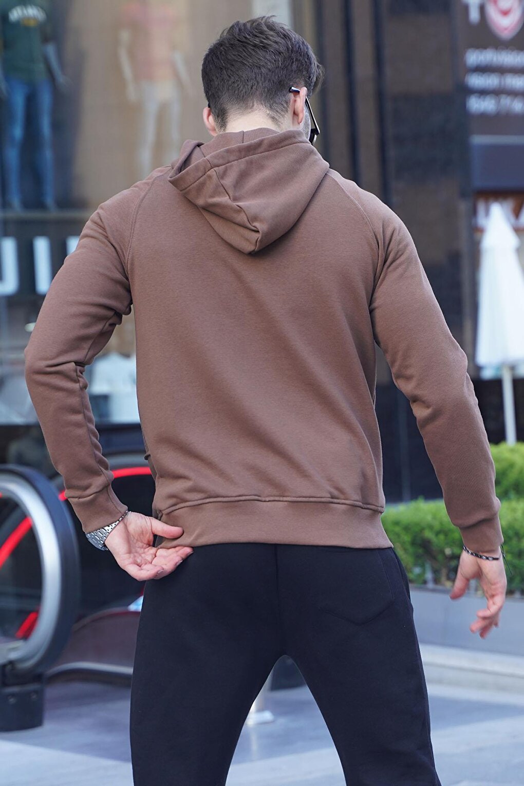 Brown Hooded Sweatshirt 6151