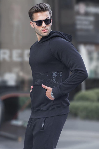 Black Hooded Sweatshirt 6151