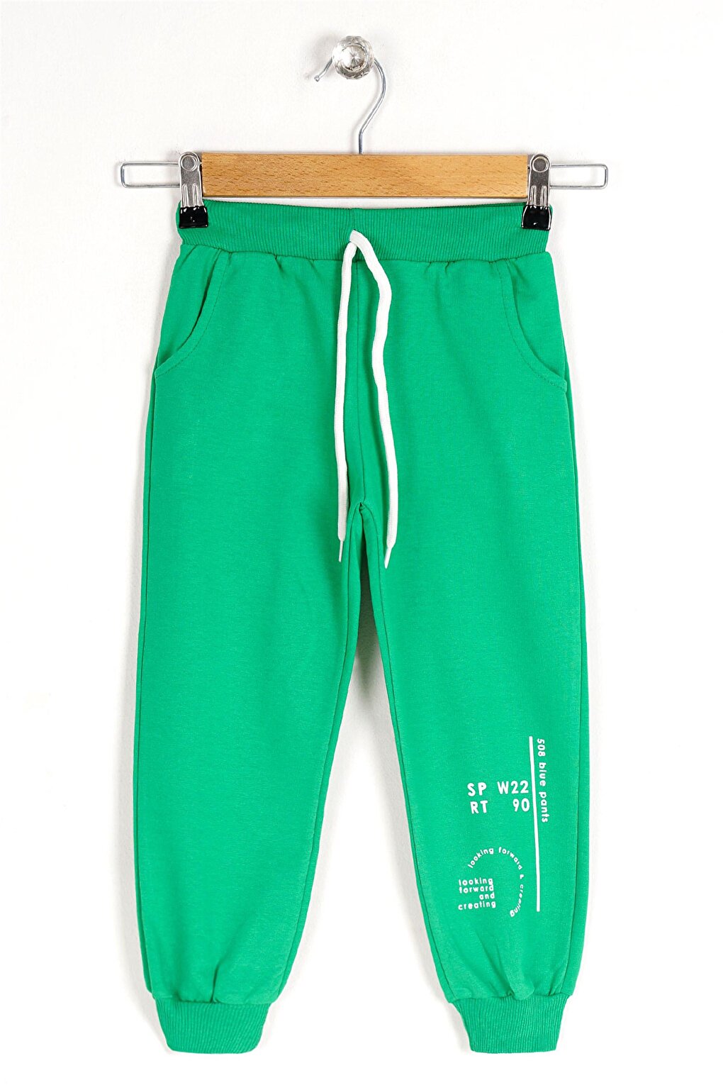 Boy's Benetton Colorful Looking Forward And Creating Printed Sweatpants