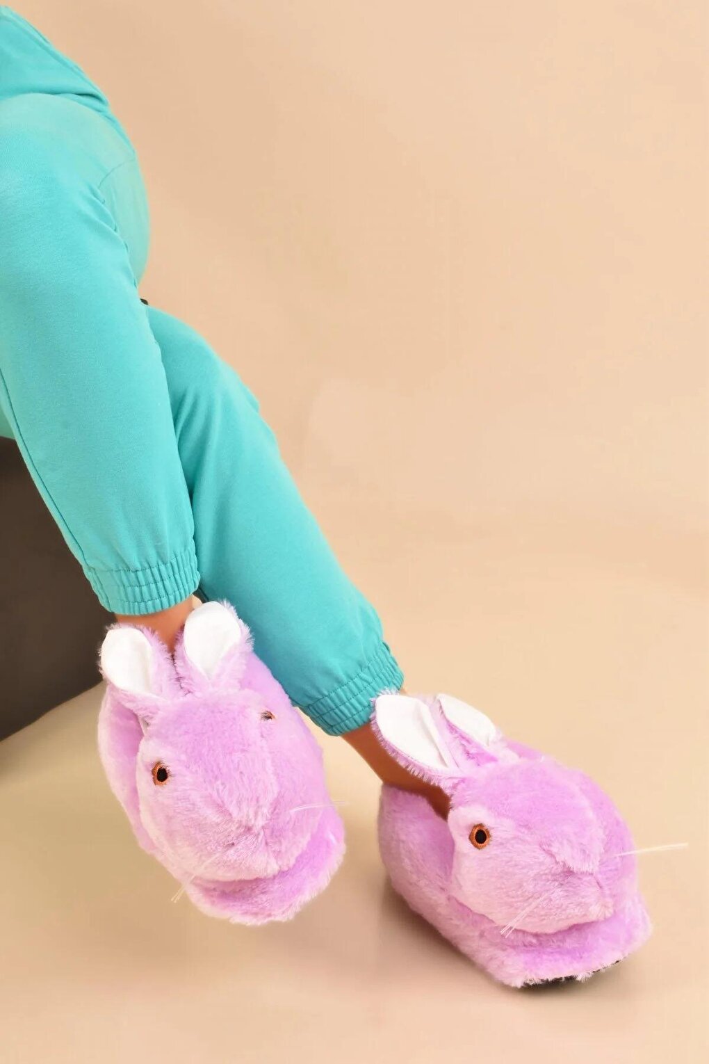 Thick Sole Plush Cute Rabbit Women's Panduf 0016-20