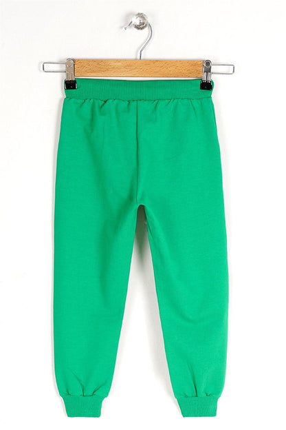 Boy's Benetton Colorful Looking Forward And Creating Printed Sweatpants