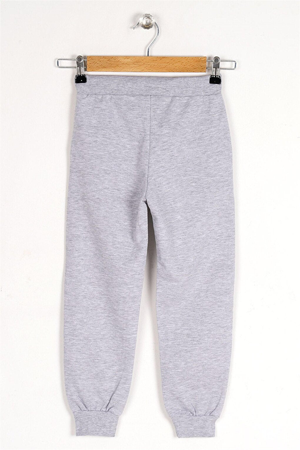 Boy's Gray Colored Pocketed Basketball Champs Text Printed Sweatpants