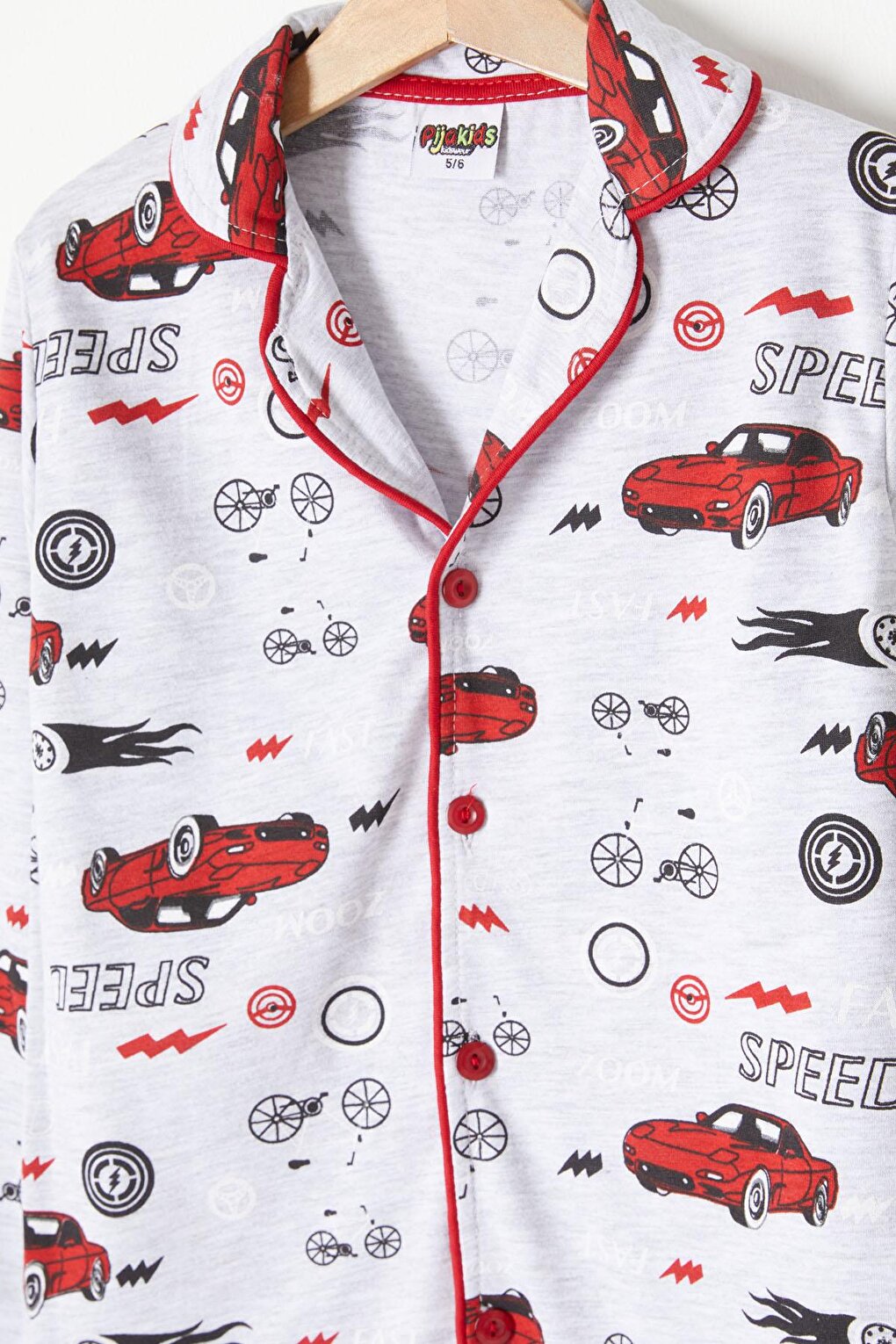 Car Patterned Boy Pajama Set 16328