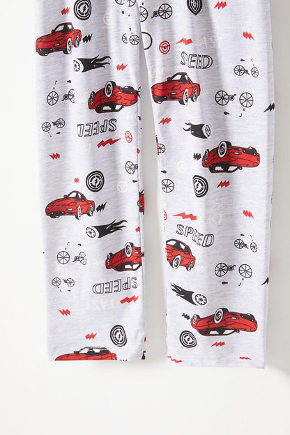 Car Patterned Boy Pajama Set 16328