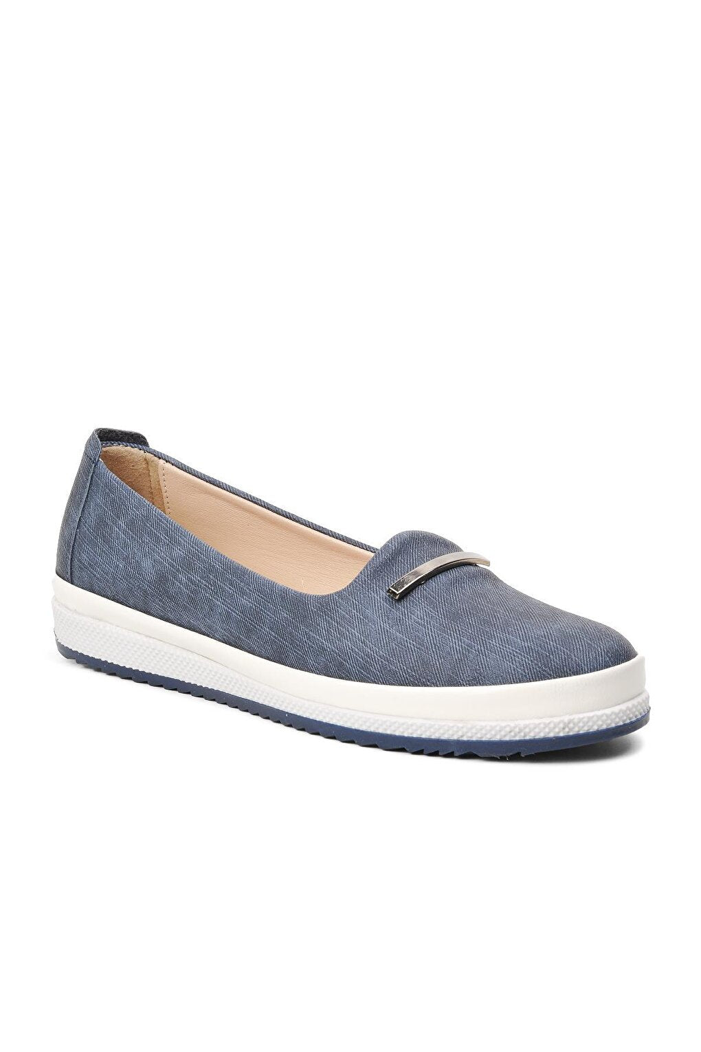 166 Navy Blue-White Women's Casual Shoes