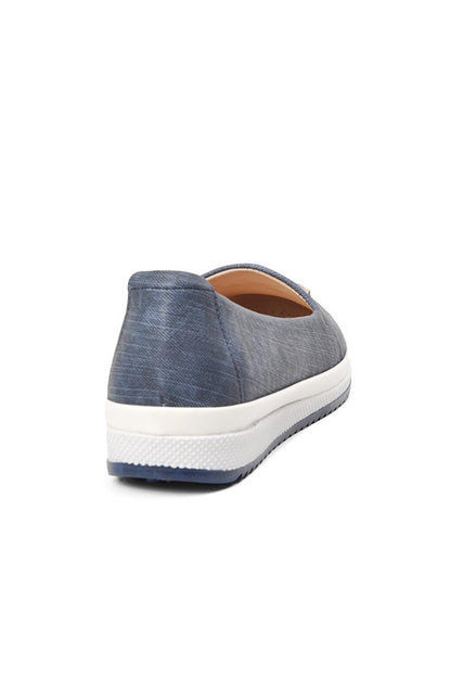 166 Navy Blue-White Women's Casual Shoes