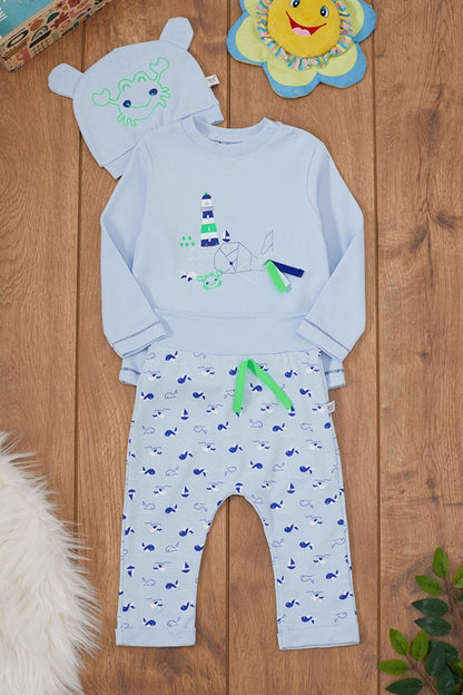 Fish Printed Badili Baby Boy Set 17370