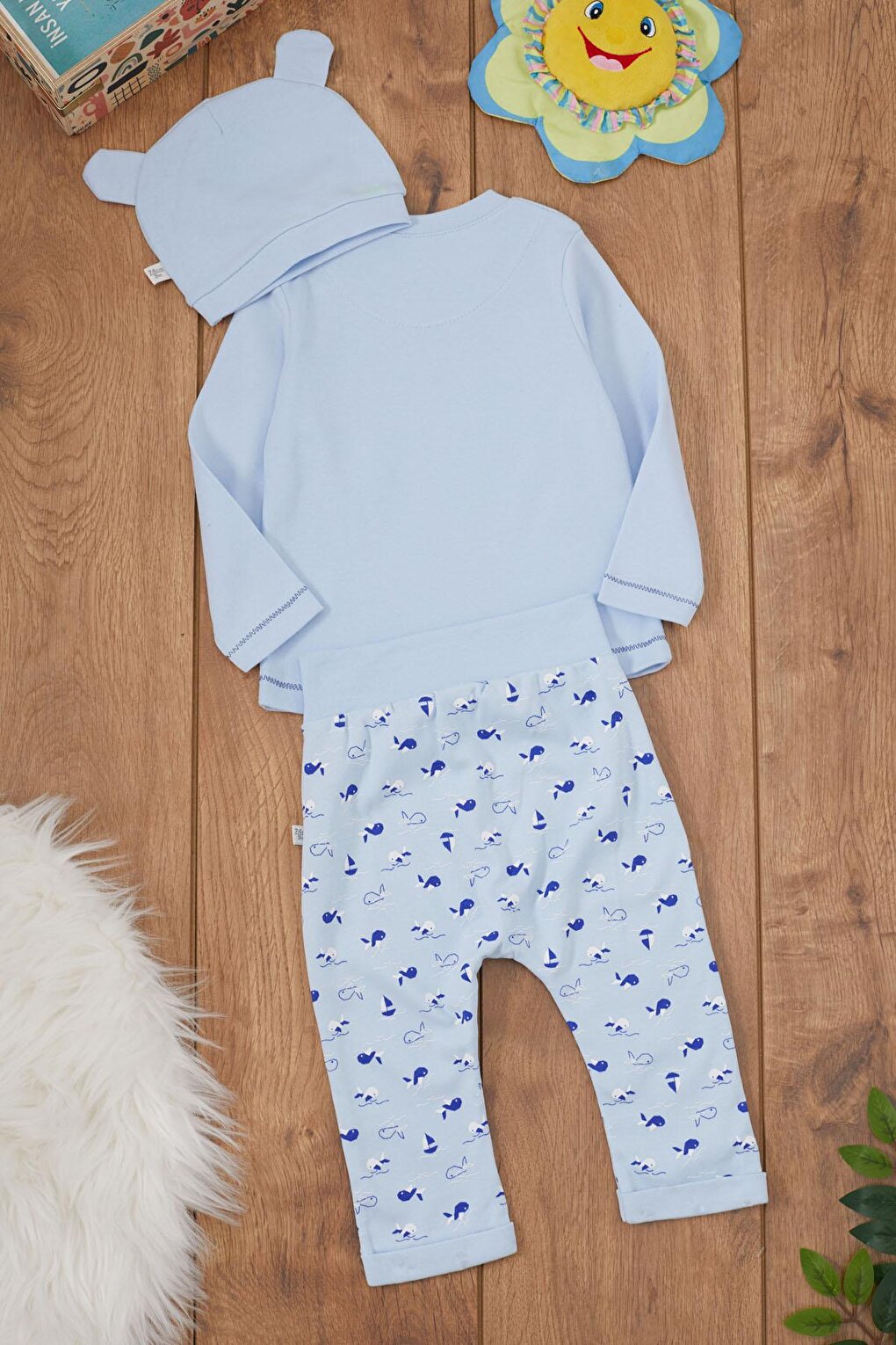 Fish Printed Badili Baby Boy Set 17370