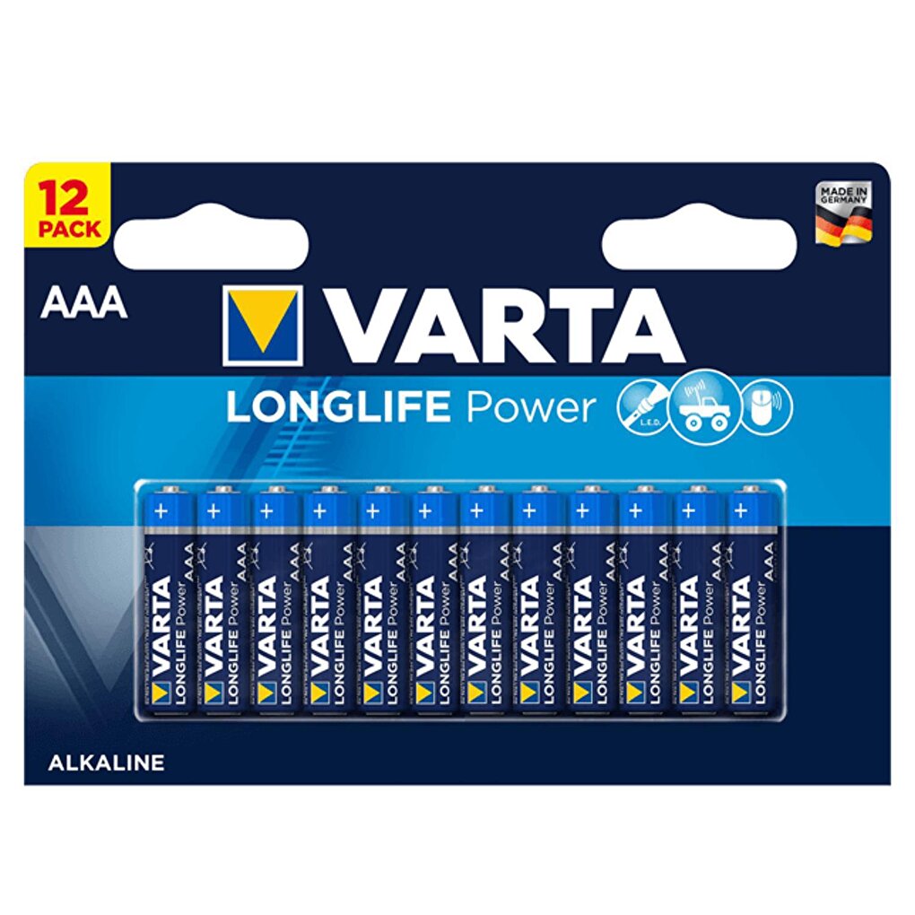 Longlife Power AAA Alkaline Thin Battery 12 pack Blister