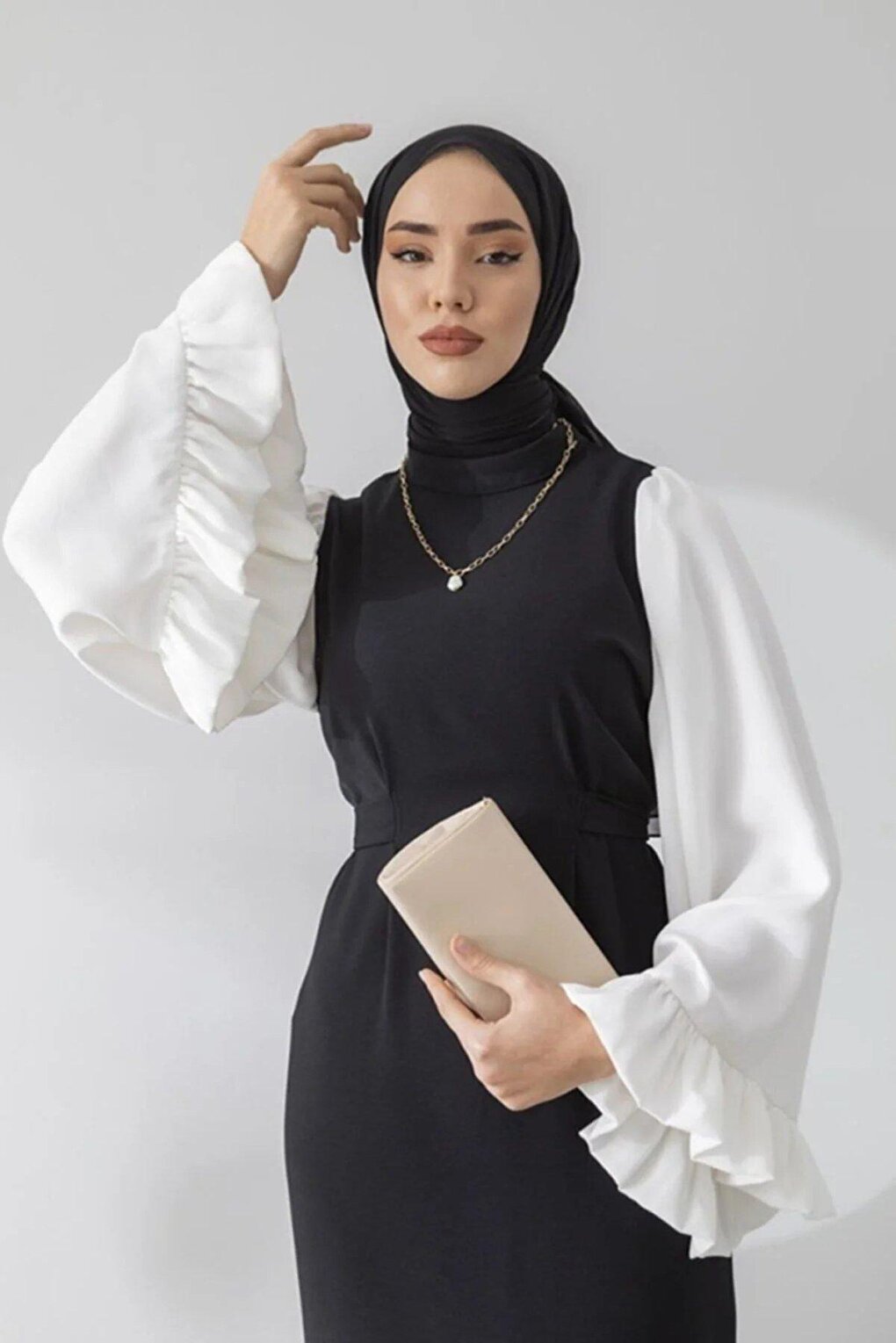 Wide Sleeve Hijab DRESS