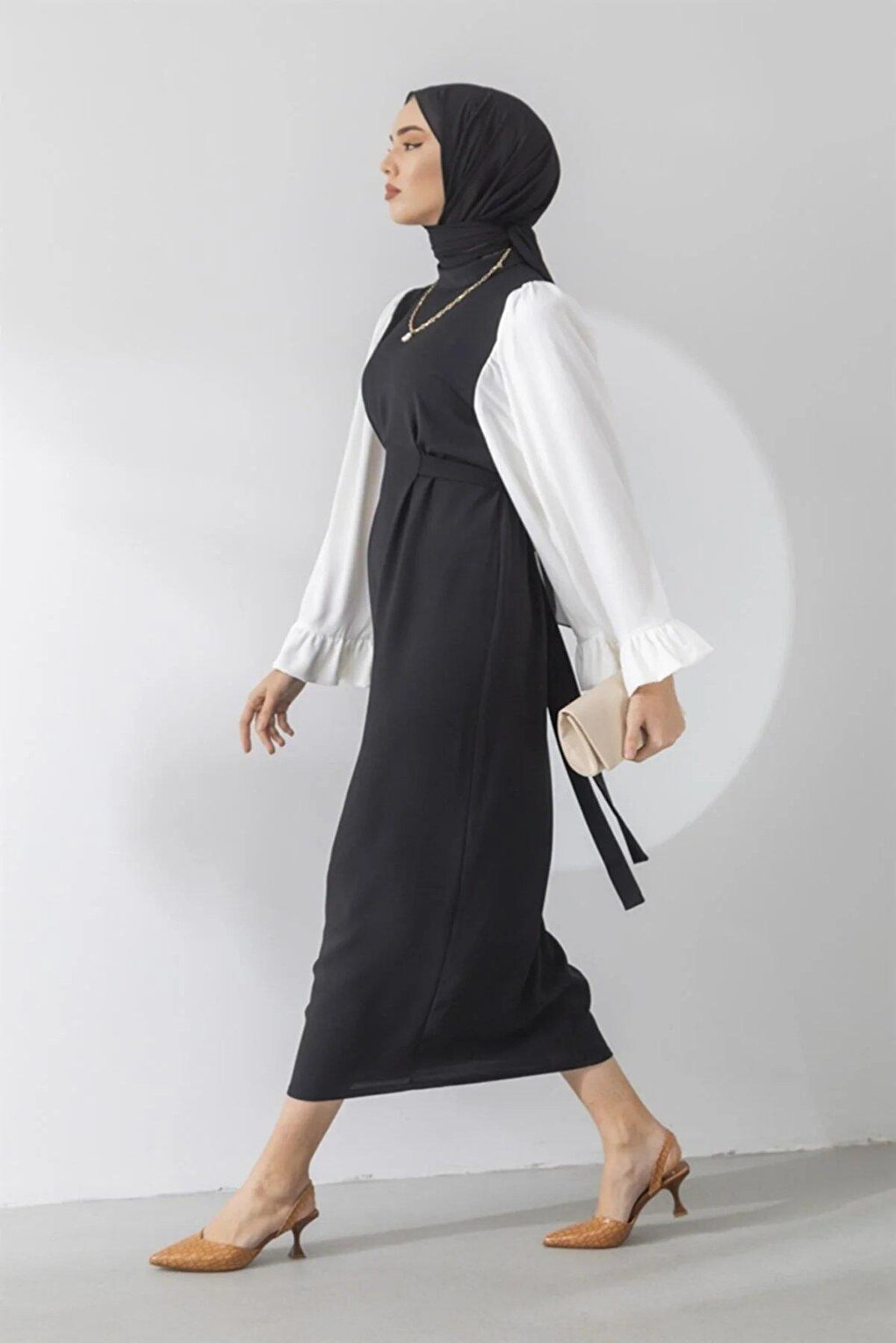 Wide Sleeve Hijab DRESS