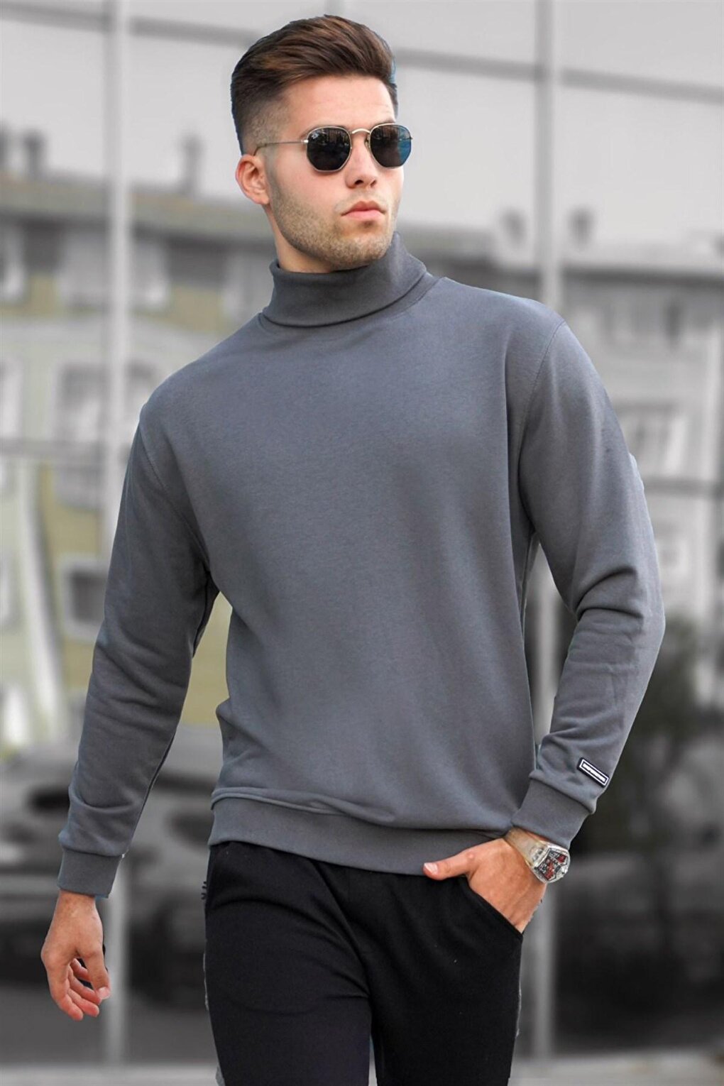 Turtleneck Smoked Sweater 5317