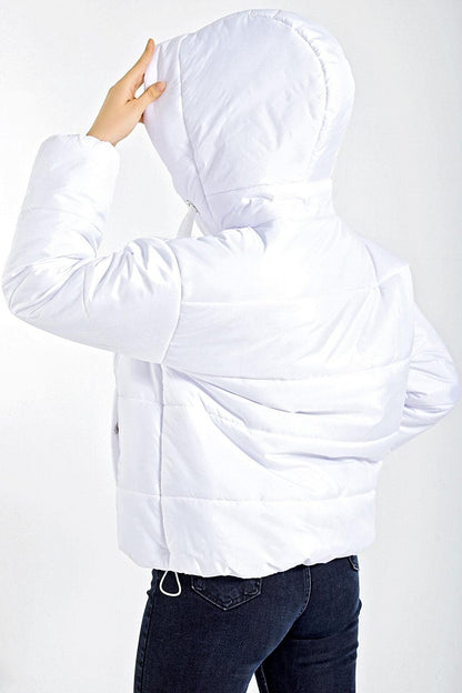 5117 Hooded Puffer Jacket - White