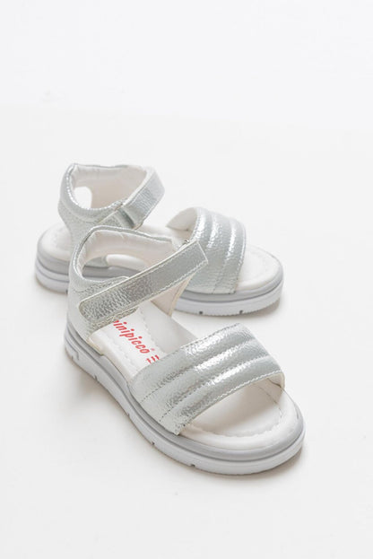 Girl's Silver healthy Supported Children's Sandals