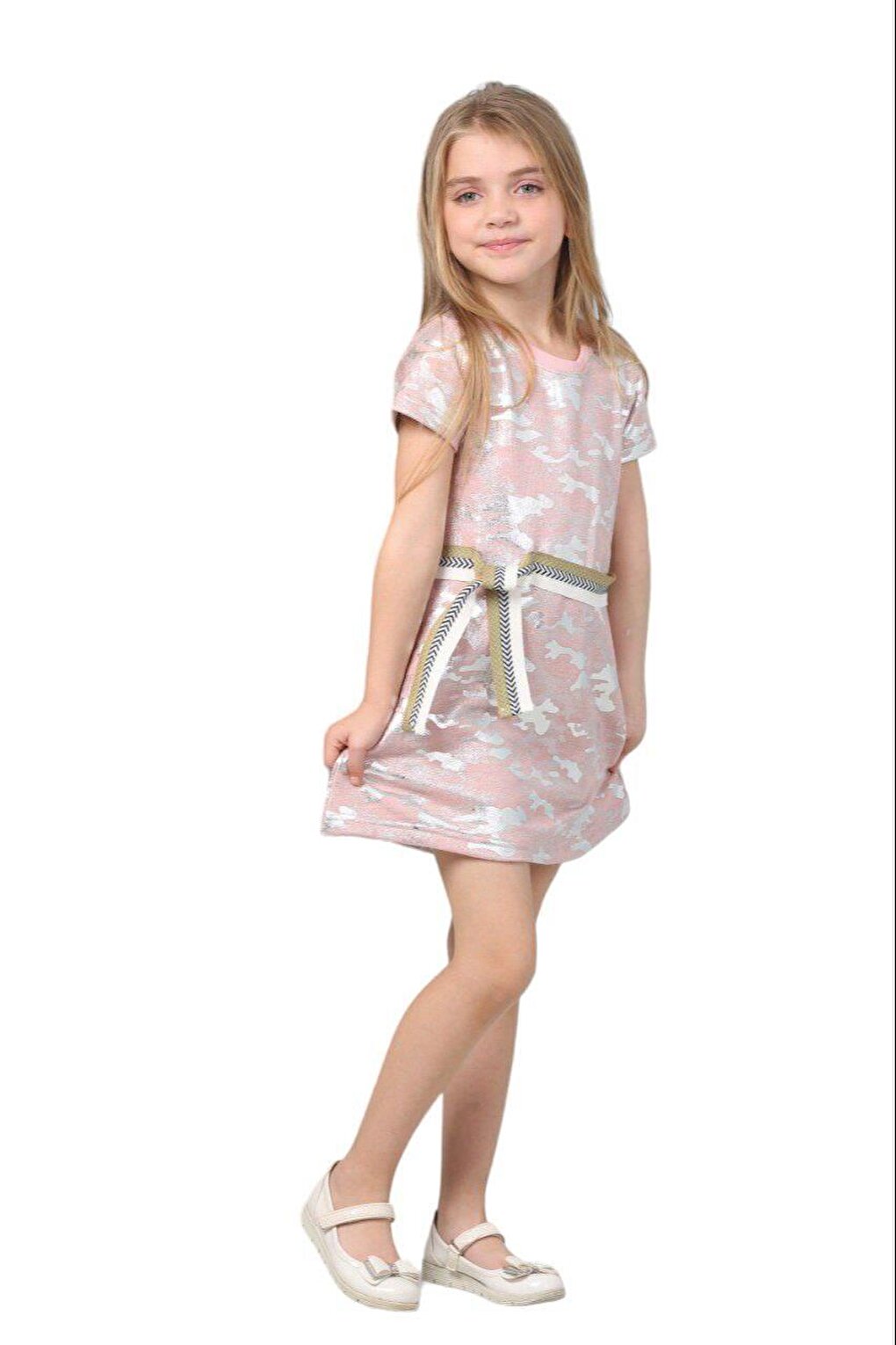 Pink Camouflage Girl's Dress LP-23WIN-008