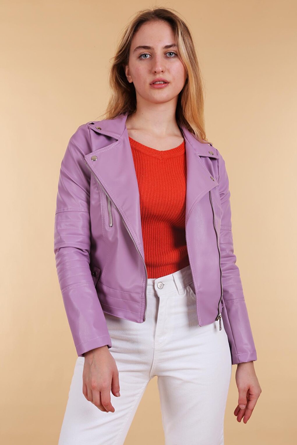 1025 Biker Jacket - Lilac