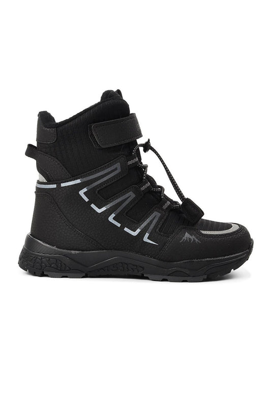 1361-F Black-Smoked Water Repellent Children's Outdoor Boots